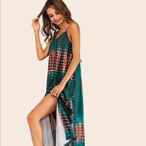 Tie Dye Low Back Maxi